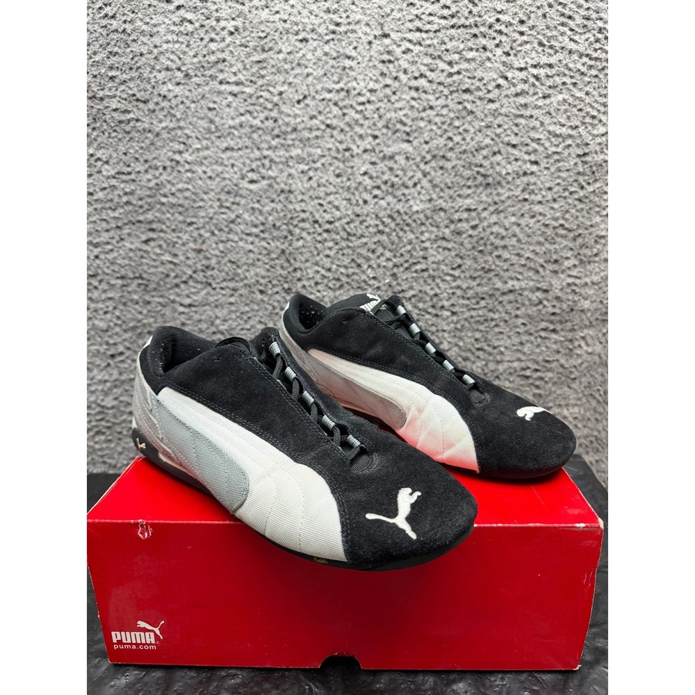 Puma Repli Cat Low-Profile Sneakers Black Snow White Grey 300220-04 Size 11.5 US